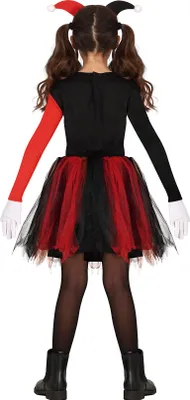 Obrázok produktu pre Superhrdina klaun Halloween kostým dobrodružstvo obrázok s Tutu Funny Joker pán Smile kreatívne kreslený zábava deti karneval party oblečenie, veľkosť: 98/104 farba: čierna