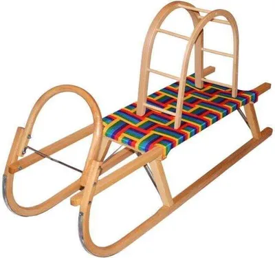 Obrázok produktu pre Drevené sánky PREMIUM 120 cm s opierkou