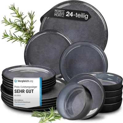Produktbild von Moritz & Moritz VIDA 24tlg Geschirrset Blau