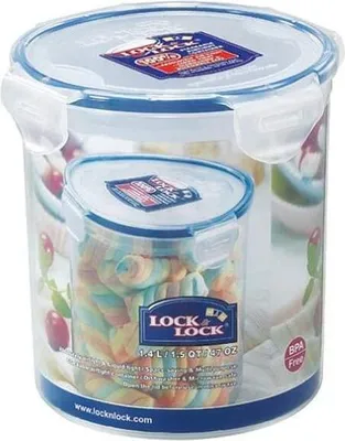 Produktbild von Neuerts Vorteilset: 2 x  LocknLock  Classic 1,40L Ø 142 x 147 mm HPL933B und Geschenk + Spende