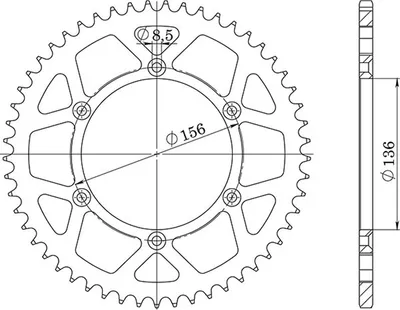 Immagine prodotto di In Acciaio Passo 520 - Z 38 Denti (Dis.14206)