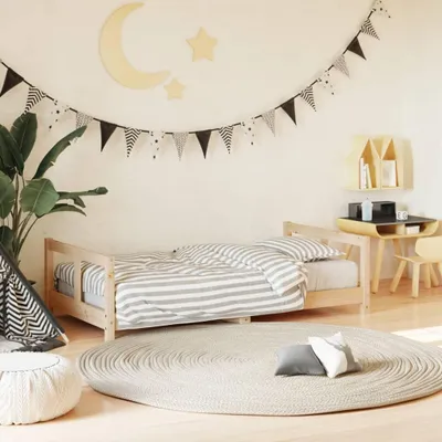 Image de vidaXL Lit d'enfant 80x160 cm pin massif
