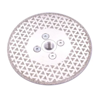 Imagen del producto de Disco de diamante de 125 mm con brida para cortar baldosas de porcelana