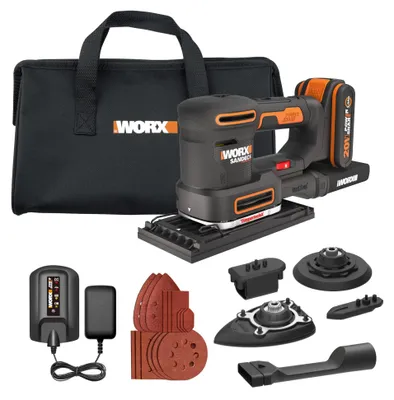 Obrázek produktu pro WORX WX820, černý, 400 otáček za minutu, 1000 otáček za minutu, akumulátor, lithium-iontový (Li-Ion), 2 Ah