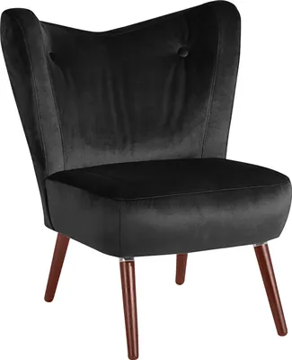 Produktbild von Max Winzer Sessel Sari - Samtvelours schwarz - Maße: 70 x 69 x 86 cm