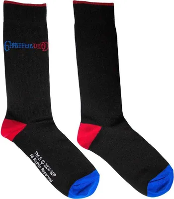 Image de Grateful Dead - Chaussettes pour hommes/femmes unisexes RO11837 (39,5 EU - 45,5 EU) (Noir)