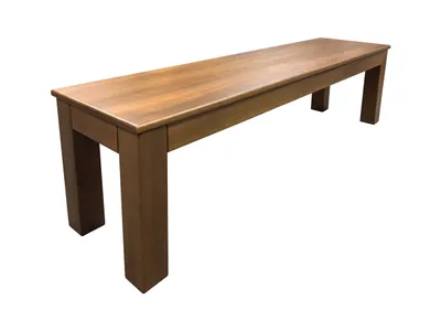 Produktbild von Krok Wood Sitzbank Bonn aus Massivholz in Buche, Farbe Dunkle Eiche 140x35x45 cm