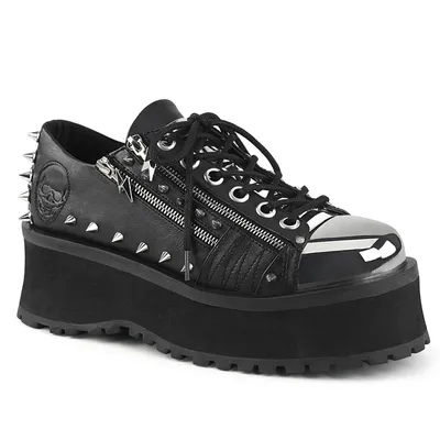 Zdjęcie produktu dla Niskie buty uni  GRAVEDIGGER-04 marki DemoniaCult, czarny, EU 40, US 8