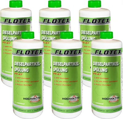 Produktbild von Flotex Dieselpartiklefilter Spülung, 6 x 1L Partikelfilterspülung Diesel