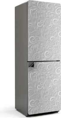 Produktbild von Pflanzenmuster mit Wellen – Magnetische Kühlschrank Abdeckung – Dekorfolie magnetisch Küche – Kühlschrank Magnet Deko – selbstklebende Magnettafel – Magnetfolie für Kühlschranktür – 60x180 cm