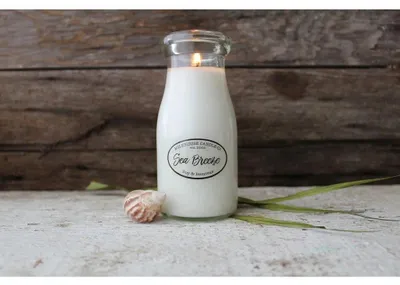 Productafbeelding van MILKHOUSE KAARS Sea Breeze geurkaars, verpakt in een MILKBOTTLE (227 gram)