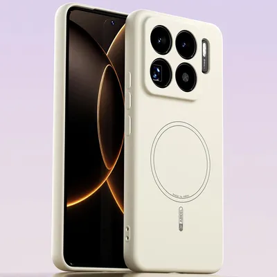 Obrázek produktu pro Magnetické pouzdro pro Xiaomi 15s Pro, kompatibilní s MagSafe, tekutý silikon, nárazuvzdorné a odolné proti poškrábání Béžová
