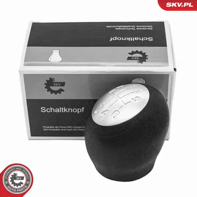 Obrázok produktu pre ESEN SKV hlavica radiacej páky 6-stupňová, čierno-strieborná, plastová, pre OPEL Vivaro A dodávka (X83), Vivaro A Combi (X83), Movano dodávka