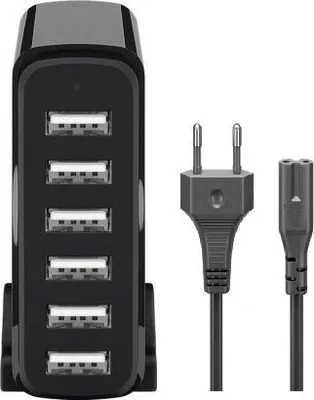 Immagine prodotto di CoreParts MBXUSBA-AC0004 Ladegerät für Mobilgeräte Schwarz Indoor (MULTI-PORT USB CHARGER)