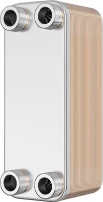 Image de Wiltec Échangeur de chaleur thermique avec 30 plaques – 286 x 116 x 862 mm – max. 175 kW – 1,5 l par passe – en Acier inoxydable – pour Eau Solaire