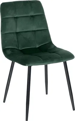 Imagen del producto de Silla de comedor SAMT – Asiento de terciopelo, comodidad de fácil mantenimiento | Color: Verde