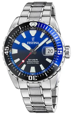 Produktbild von Festina Herren Uhr Casual Edelstahl Armbanduhr silber UF20669/5