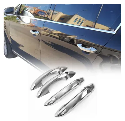Image de Couverture de poignée de porte pour VW Passat B6 Berline 2010-2015 e Acier 4Pcs, Image générée par une IA