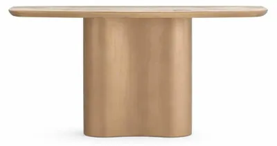 Immagine prodotto di Tavolino consolle moderno, 155 cm, con piano in marmo e gambe in metallo. Tavolino di design