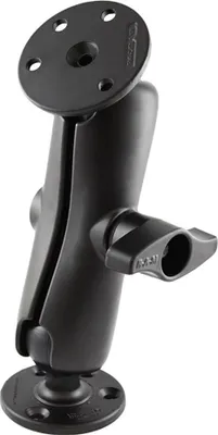 Immagine prodotto di Ram Mounts Due grandi piastre rotonde Supporto universale a doppia sfera nero Nero Taglia unica