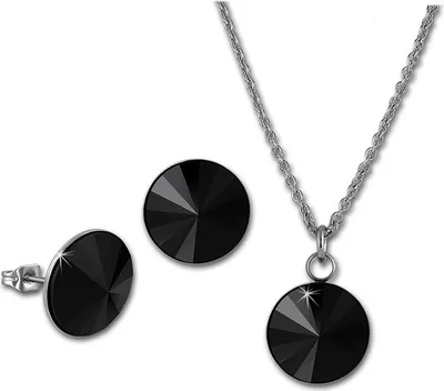 Produktbild von Amello Edelstahl schwarz Damen Sets ESSS04S