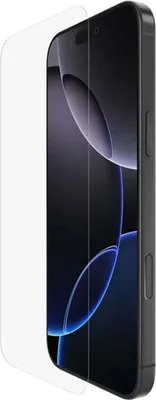 Zdjęcie produktu dla Belkin ScreenForce, Apple, iPhone 16 Pro Max, Przeciwbakteryjny, Odporny na uderzenia, Odporny na zadrapania, Przezroczysty, 1 szt.