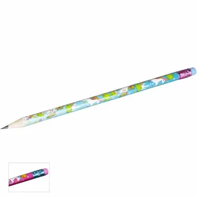 Produktbild von Bleistift mit Radierer - verschiedene Motive - 1 Stück