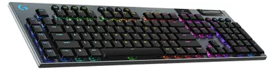 Produktbild von Logitech G G915 X LIGHTSPEED, Verkabelt & Kabellos, USB + RF Wireless + Bluetooth, Mechanischer Switch, QWERTY, LED, Schwarz
