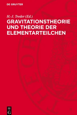 Produktbild von Gravitationstheorie und Theorie der Elementarteilchen