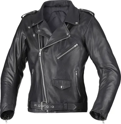 Produktbild von Büse Lancaster Damen Motorrad Lederjacke Farbe: Schwarz, Grösse: 36