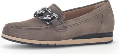 Produktbild von Gabor Comfort 32415-20 Damenslipper, Braun, Leder, Wechselfußbett - Damenschuhe Bequeme Ballerina / Slipper, Braun, leder (samtchevreau)