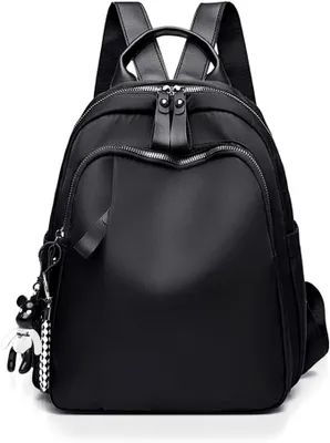 Produktbild von PolkaHome® Damen Rucksack Klein Wasserdicht Nylon Reiserucksack Anti-Diebstahl Arbeit Rucksack Casual Tagesrucksack für Reisen Arbeit