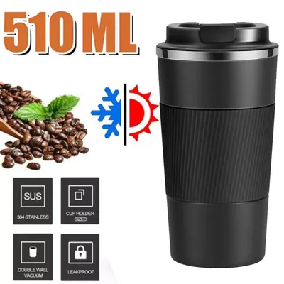 Produktbild von AIORBER Thermobecher Edelstahl, 510ml Edelstahl Kaffeebecher, Auslaufsicherer Kaffeebecher To Go, Hält Getränke Heiß oder Kalt, für Reisen und Camping