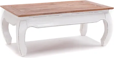 Produktbild von OPIUMTISCH "EAST" | 100x60cm (BxT), Mahagoni | Beistelltisch | Farbe: 06 weiß-landhaus