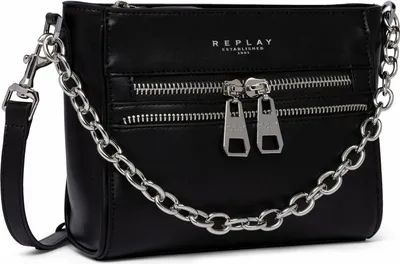 Image de REPLAY sac à main sac à épaule bandoulière Handbag Black noir