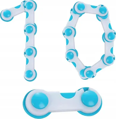 Produktbild von Kindersicherung Schrankschloss Türschutz Blau 10er Set Schubladensicherung
