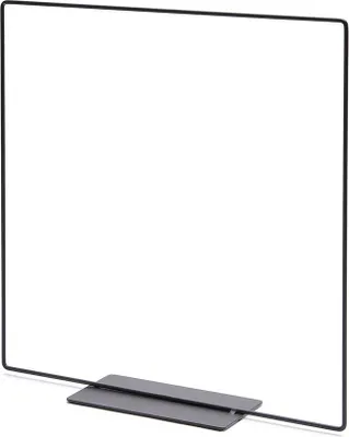 Produktbild von Metallquadrat in Schwarz mit Fuß, wählbar in den Größen 20, 25 und 35cm, Größe:20 cm