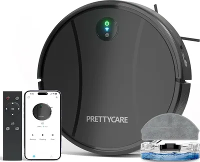 Obrázok produktu pre Robotický vysávač, sací výkon 4000 Pa, ovládanie pomocou aplikácie WiFi, C2 čierna
