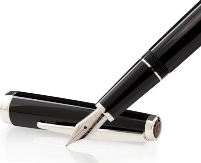 Produktbild von Cleo Skribent Classic Palladium Patronen-Füllhalter, schwarz, M-Feder