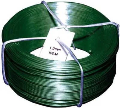 Produktbild von Drahtspinne PVC grün 1,4/0,9 mm x 50 m