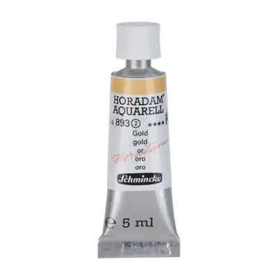 Produktbild von Schmincke HORADAM Aquarellfarbe 5 ml Tube - 893 Gold