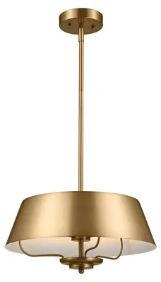 Produktbild von Elstead Luella Pendelleuchte E14 3-fach Gebürstetes Naturmessing