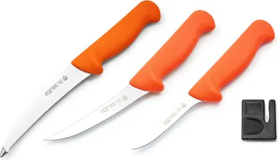 Produktbild von Puma 4-teiliges Messer-Zerwirkset mit Nylonetui - Orange