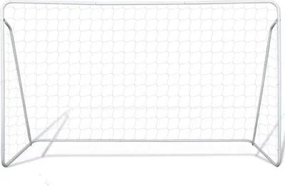 Image de vidaXL But de football 240x90x150 cm Acier de haute qualité