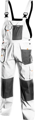 Productafbeelding van Werkbroek met schort, wit, HD, maat XL/56