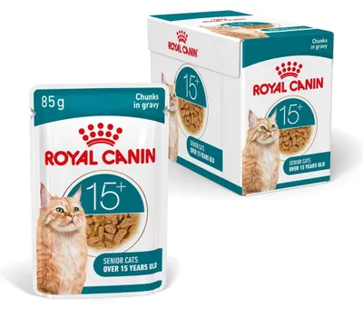 Produktbild von Royal Canin Ageing 15+ Nassfutter 12x85g Stückchen in Soße Für ausgewachsene Katzen ab 15 Jahren