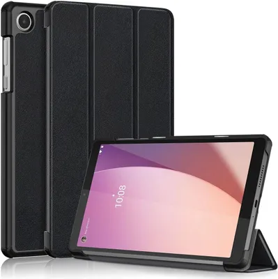 Produktbild von Schutz Hülle für Lenovo Tab M8 4th Gen TB-300FU Smart Cover Case Tablet Tasche, Farbe:Schwarz