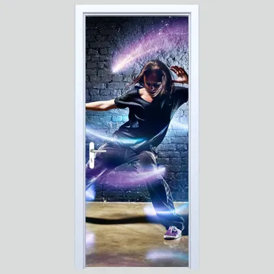 Immagine prodotto di Adesivo per porte in tessuto HIPHOP dance 165PD