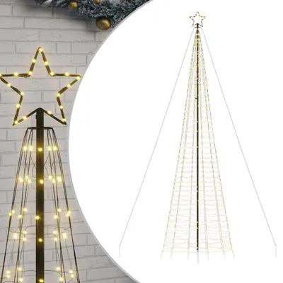 Produktbild von vidaXL LED Weihnachtsbaum mit Erdspießen 1534 LEDs Warmweiß 500 cm