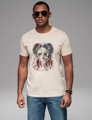 Immagine prodotto di Ombre Clothing T-shirt da uomo a maniche corte Yasminet crema M